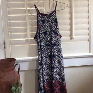 High neck boho sun dress
